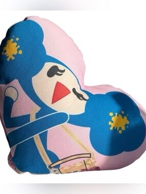 Coach Poppy Blueberry Chan Heart Pillow